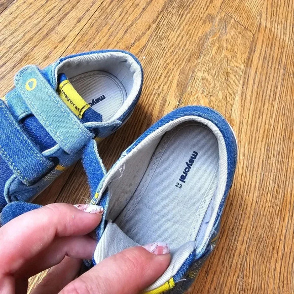 Mayoral jean sneakers boys size 23/ US 6.5T - Picture 5 of 6